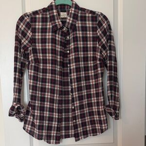 J. Crew Plaid Button-Up Shirt